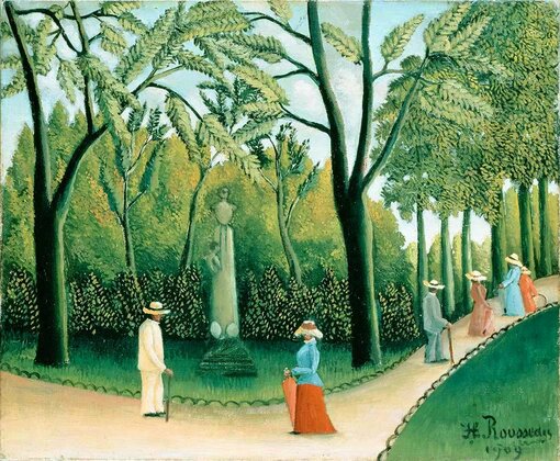 Jardin du Luxembourg peint par Henri Rousseau